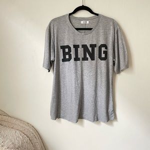 Anine Bing grey unisex tee shirt